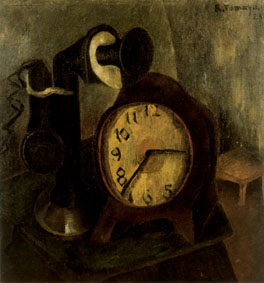 Reloj y Teléfono. Rufino Tamayo,1925